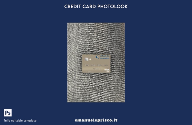 modello frontale della carta di debito visto Yemen Housing Bank in stile verific